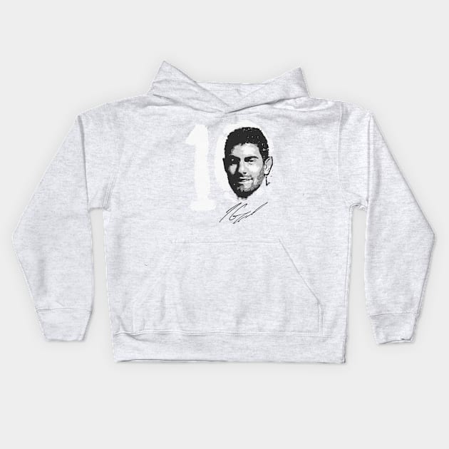 Jimmy Garoppolo San Francisco Bust Kids Hoodie by MASTER_SHAOLIN